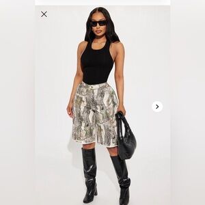 Patterned Camo Shorts